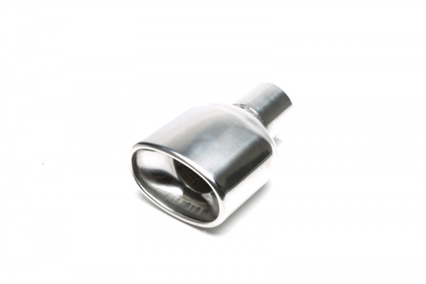 TA Technix Endrohr Edelstahl 87 x 133mm oval gebördelt universell