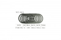 Vesrah Kupplungslamellen-Kit passend für Suzuki Vesrah Kupplungslamellen-Kit passend für Suzuki