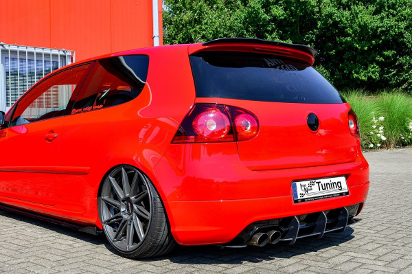 gefräster Heckansatz mit Finnen für VW Golf 5 GTi Edition 30 Bj. 2003-2008