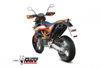 MIVV STR1 Endschalldämpfer Edelstahl Schwarz passend für KTM 690 Enduro R / SMC-R 2021-2024 MIVV STR1 Endschalldämpfer Edelstahl Schwarz passend für KTM 690 Enduro R / SMC-R 2021-2024