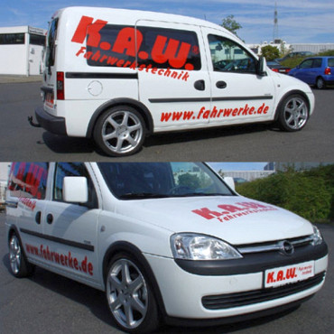 K.A.W. Tieferlegungsfedern für Opel Combo C ab 10/2001 bis 01/2012