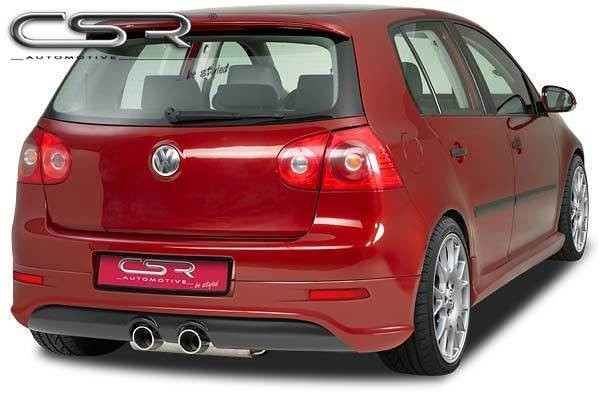 Heckansatz für VW Golf 5 Steilheck HA060-G Schwarz Hochglanz