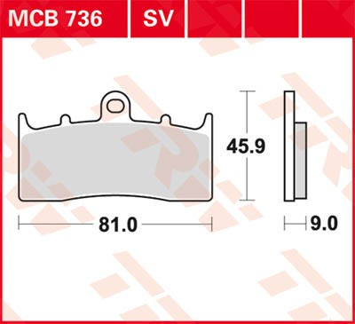 Scheibenbremsbeläge MCB736