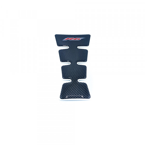 Tankpad Carbon/rot groß für Yamaha R6