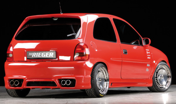 Rieger Heckschürze für Opel Corsa B 3-tür. 11.96- (ab Modell 97)