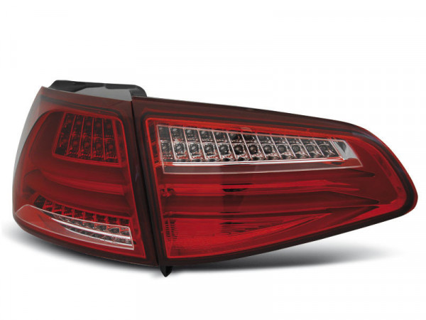 LED BAR Rücklichter rot weiß Fitss VW Golf 7 13-17