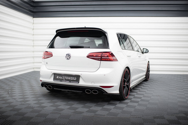 Heckansatz VW GOLF 7 R Im DTM LOOK Schwarz Hochglanz