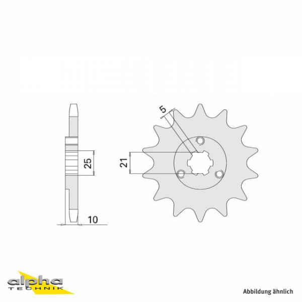Ritzel 15 Zähne Teilung 520 passend für Suzuki