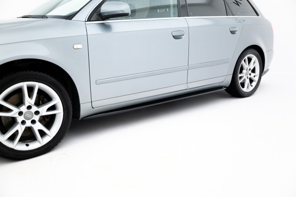 Seitenschweller Ansatz Für V.1 Für Audi S4 / A4 / A4 S-Line B6 / B7 Schwarz Hochglanz