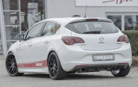 Rieger Heckeinsatz carbon look für Opel Astra J 5-tür. 10.12- (ab Facelift)