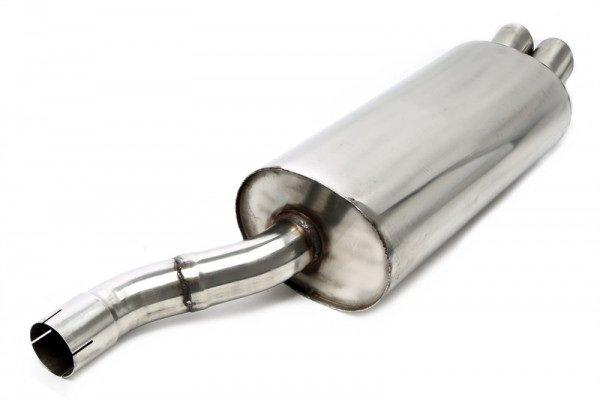 TA Technix Endschalldämpfer 2x76mm DTM aus Edelstahl passend für BMW E46