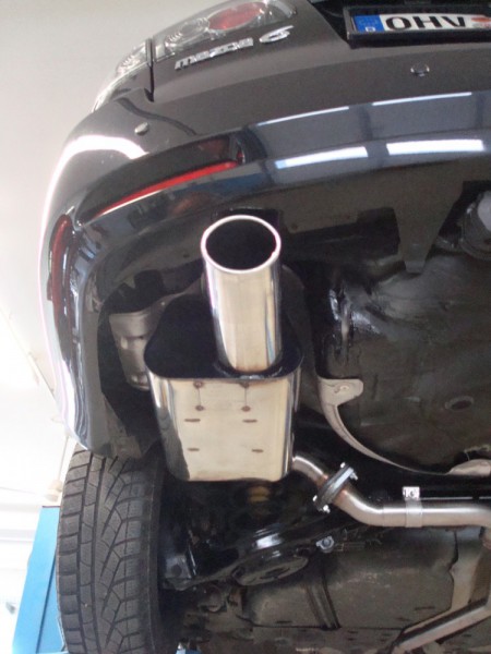 FOX Endschalldämpfer passend für Mazda 6 GG/GY Typ 32 rechts/links aus Edelstahl