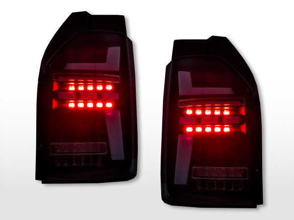 LED Rückleuchten Set VW T6 Bj. ab 20 Flügeltüren schwarz