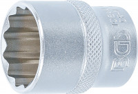 BGS Steckschlüssel-Einsatz Zwölfkant 1/2 Zoll SW 24 mm BGS Steckschlüssel-Einsatz Zwölfkant 1/2 Zoll SW 24 mm