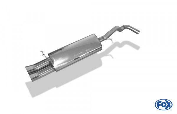FOX Endschalldämpfer passend für VW Golf IV 2x63 Typ 28