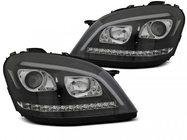Scheinwerfer Röhrenlicht schwarz dynamische Blinker passend für Mercedes W164 Ml M-Klasse 05-07