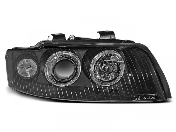 Scheinwerfer Angel Eyes schwarz passend für Audi A4 10.00-10.04