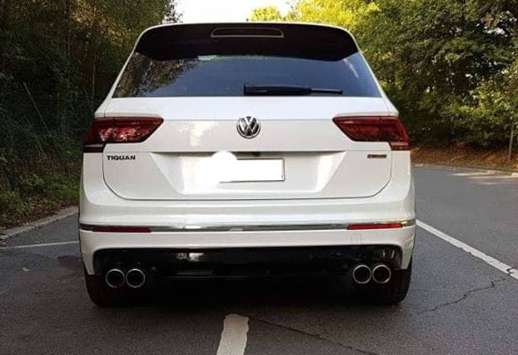 VW Tiguan II Benzin - 4motion - 2,0l 162kW Endschalldämpfer Ausgang rechts/links - 2x90 Typ 12 recht