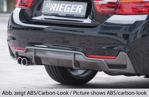Rieger Heckeinsatz passend für BMW 4er F36 Gran Coupé (LCI)