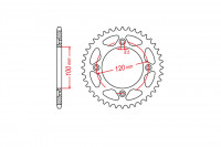 Kettenrad Stahl 60 Zähne Teilung 420 passend für Beta RR50 Kettenrad Stahl 60 Zähne Teilung 420 passend für Beta RR50