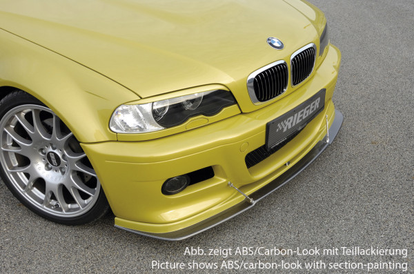 Rieger Spoilerlippe carbon look für BMW 3er E46 M3 Cabrio 06.00-