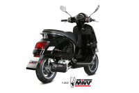 MIVV MOVER Edelstahl Schwarz Auspuff passend für Vespa GTS 300 21-23 MIVV MOVER Edelstahl Schwarz Auspuff passend für Vespa GTS 300 21-23