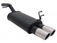 Novus Sportauspuff passend für Ford Fiesta MK6 JH / JD 2x76mm SR-Design Novus Sportauspuff passend für Ford Fiesta MK6 JH / JD 2x76mm SR-Design