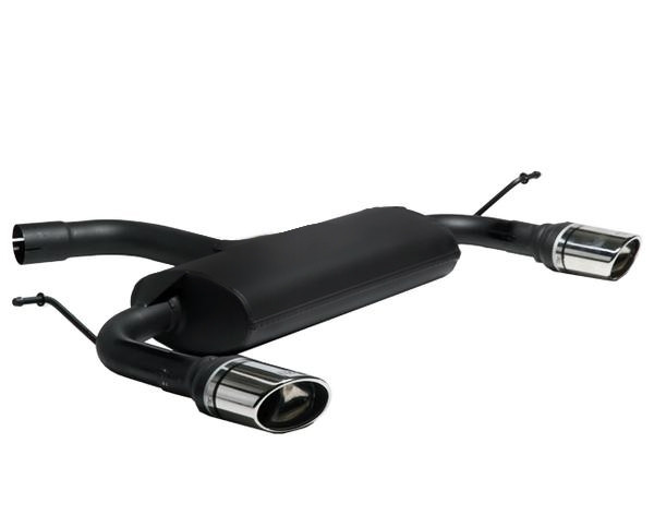 Ulter Sportauspuff passend für Volkswagen Touran 2003–2010 mit 2 Duplex Endrohren oval 120×80