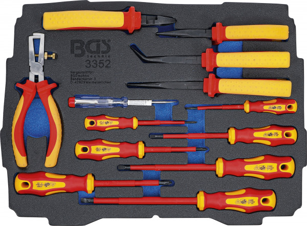 Schaumeinlage für Art. BOXSYS1 & 2: VDE-Zangen-/ Schraubendreher-Satz | 13-tlg.