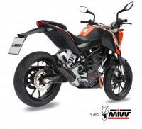 MIVV GP-C Edelstahl Schwarz mit Carbonendkappe passend für KTM 125 Duke 2011–2016 MIVV GP-C Edelstahl Schwarz mit Carbonendkappe passend für KTM 125 Duke 2011–2016