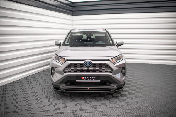 Front Ansatz Für Toyota RAV4 Mk5 Schwarz Hochglanz