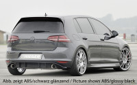 Rieger Heckeinsatz carbon look für VW Golf 7 GTI 3-tür. 04.13-12.16 (bis Facelift) Ausführung: Schwarz matt
