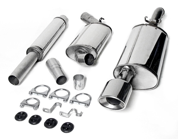 TA Technix Edelstahlanlage 1x90x120mm passend für VW Corrado