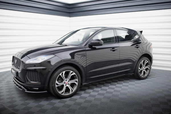 Seitenschweller Ansatz Für Jaguar E-Pace R-Dynamic Mk1 Schwarz Hochglanz