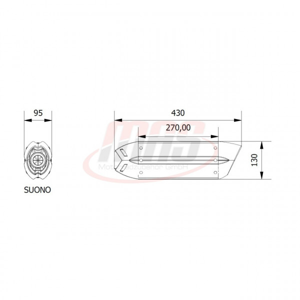 MIVV Suono Edelstahl Schwarz BMW R Nine T ´14-22