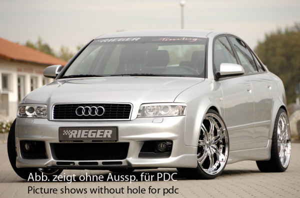 Rieger Spoilerstoßstange neues Design für Audi A4 (8E) Typ B6 Lim. 11.00-10.04