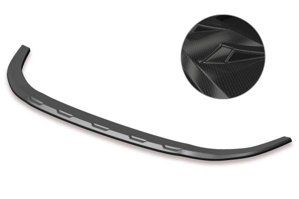 Cup-Spoilerlippe mit ABE für VW Golf 8 GTI, GTD, GTE, R-Line CSL429 Schwarz Strukturiert