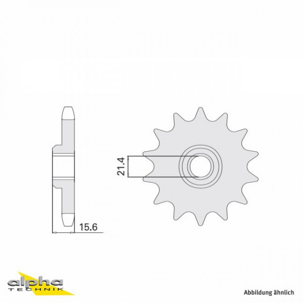 Ritzel 15 Zähne Teilung 520