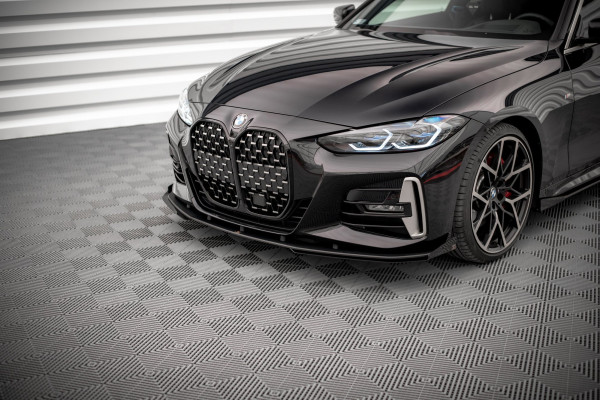 Front Stoßstange Flaps Für BMW 4er M-Paket / M440i G22 / G23 / G22 Facelift / G23 Facelift Schwarz H