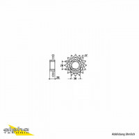 Ritzel gummiert 18 Zähne Teilung 525 passend für Aprilia Mana 850 RC Ritzel gummiert 18 Zähne Teilung 525 passend für Aprilia Mana 850 RC