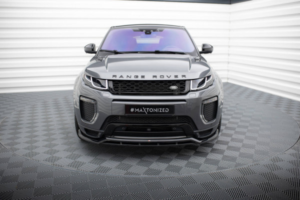 Front Ansatz Für Land Rover Range Rover Evoque HSE Dynamic Mk1 Facelift Schwarz Hochglanz