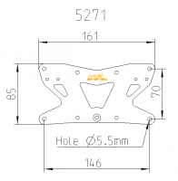 MG Biketec Kennzeichenhalter passend für Kawasaki Z 125 ab 2018 MG Biketec Kennzeichenhalter passend für Kawasaki Z 125 ab 2018