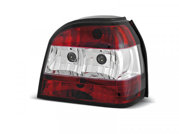 Rücklichter rot weiß passend für VW Golf 3 09.91-08.97