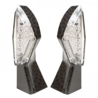 LED-Blinker SQUARE carbon klar E-geprüft Paar M8 LED-Blinker SQUARE carbon klar E-geprüft Paar M8