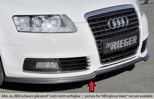 Rieger Spoilerlippe (GBL-55330) glanz schwarz für Audi A6 (4F) Avant 10.08-08.11 (ab Facelift)