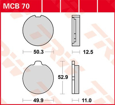 Scheibenbremsbeläge MCB70