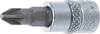 BGS Bit-Einsatz Kreuzschlitz PZ2 mit Innenvierkant 6,3 mm (1/4 Zoll) BGS Bit-Einsatz Kreuzschlitz PZ2 mit Innenvierkant 6,3 mm (1/4 Zoll)