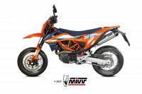MIVV STR1 Edelstahl Endschalldämpfer passend für KTM 690 Enduro R / SMC-R 2021-2024 MIVV STR1 Edelstahl Endschalldämpfer passend für KTM 690 Enduro R / SMC-R 2021-2024