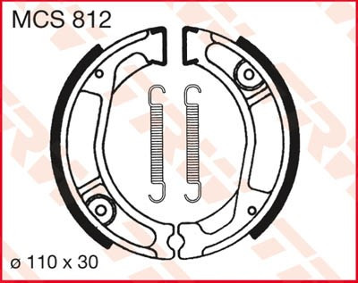 Bremsbacken MCS812