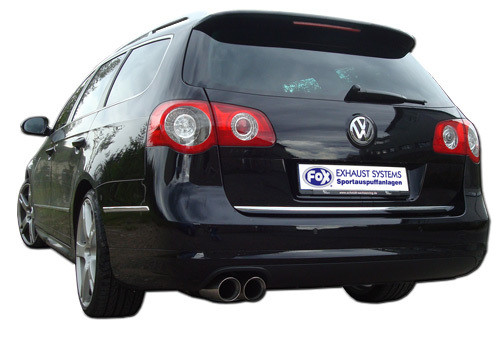 VW Passat 3C/ 3C CC Endschalldämpfer Ø63,5mm - 2x90 Typ 17